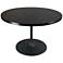 Zuo Seattle 47" Wide Black Round Modern Dining Table