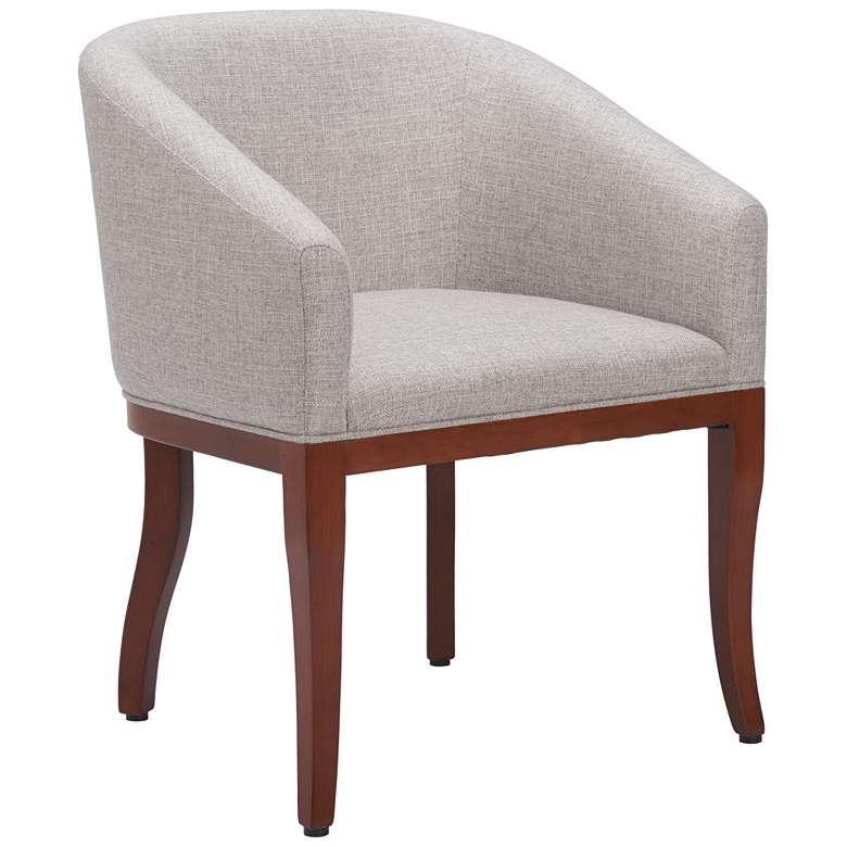 Image 1 Zuo Serasa 23 1/2" Wide Gray Fabric Contemporary Dining Chair