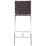 Zuo Set of Two Leatherette Weave 26" High Counter Stools