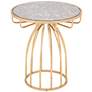 Zuo Silo 20 1/4" Wide Gold Side Table