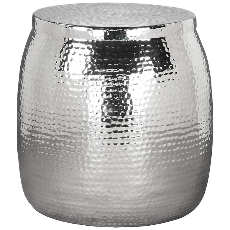 Image 1 Zuo Solo 17 1/2" Wide Silver Side Table