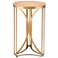 Zuo Spinner Small Gold Round Accent Table