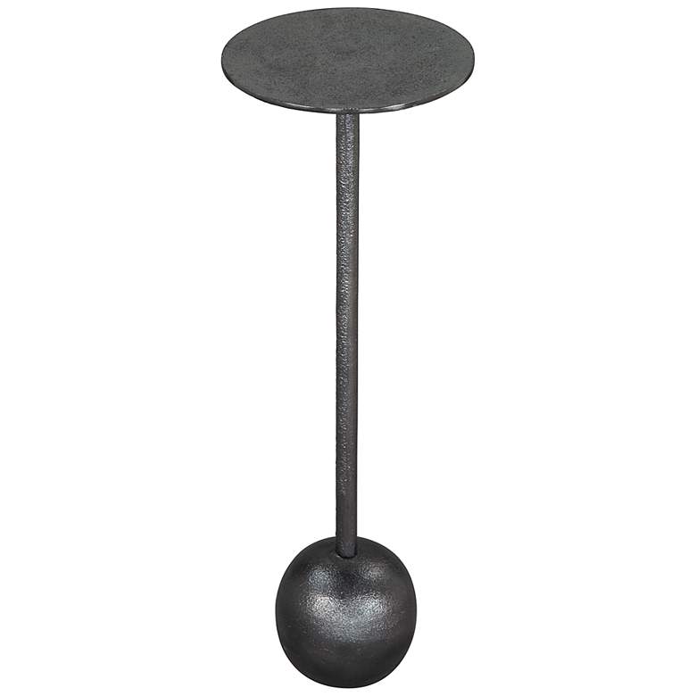 Image 1 Zuo Sunny 8" Wide Antique Black Side Table