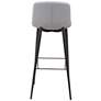 Zuo Tangiers 30 1/4" White Tufted Bar Stools Set of 2
