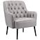 Zuo Tasmania Gray Fabric Tufted Accent Chair