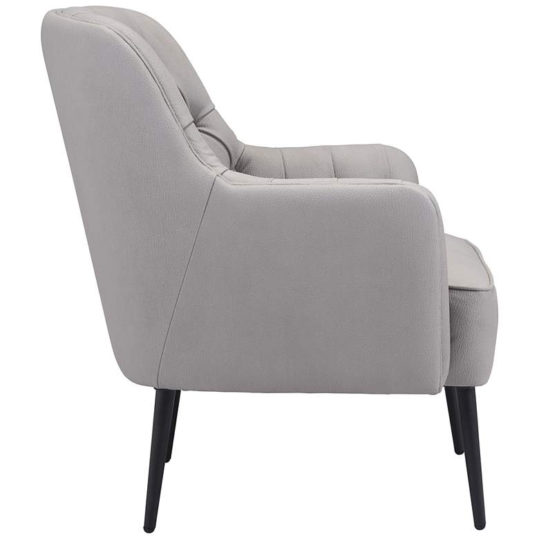 Image 7 Zuo Tasmania Gray Fabric Tufted Accent Chair more views