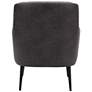 Zuo Tasmania Vintage Black Fabric Tufted Accent Chair