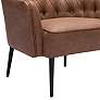 Zuo Tasmania Vintage Brown Fabric Tufted Accent Chair