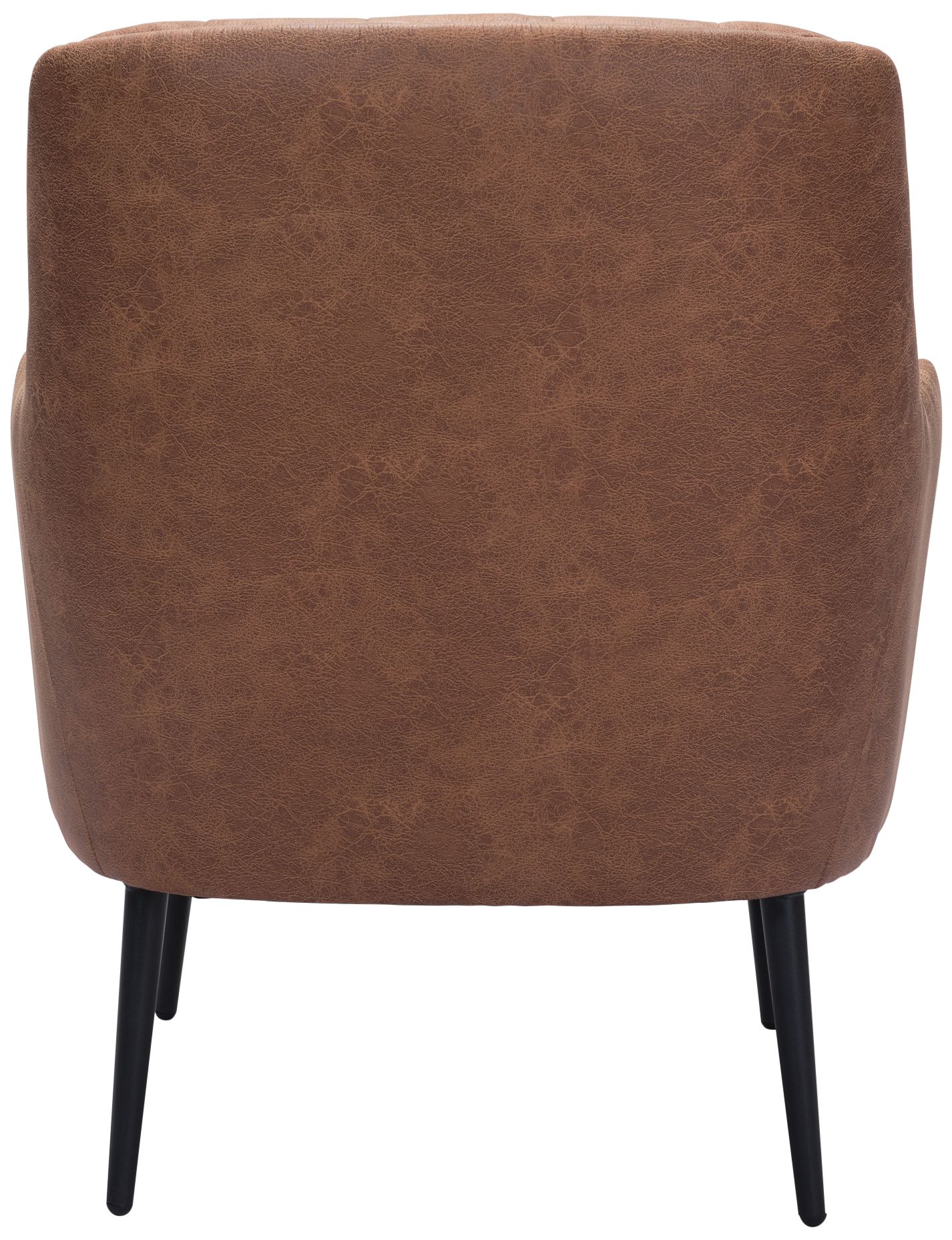 Zuo Tasmania Vintage Brown Fabric Tufted Accent Chair
