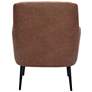 Zuo Tasmania Vintage Brown Fabric Tufted Accent Chair