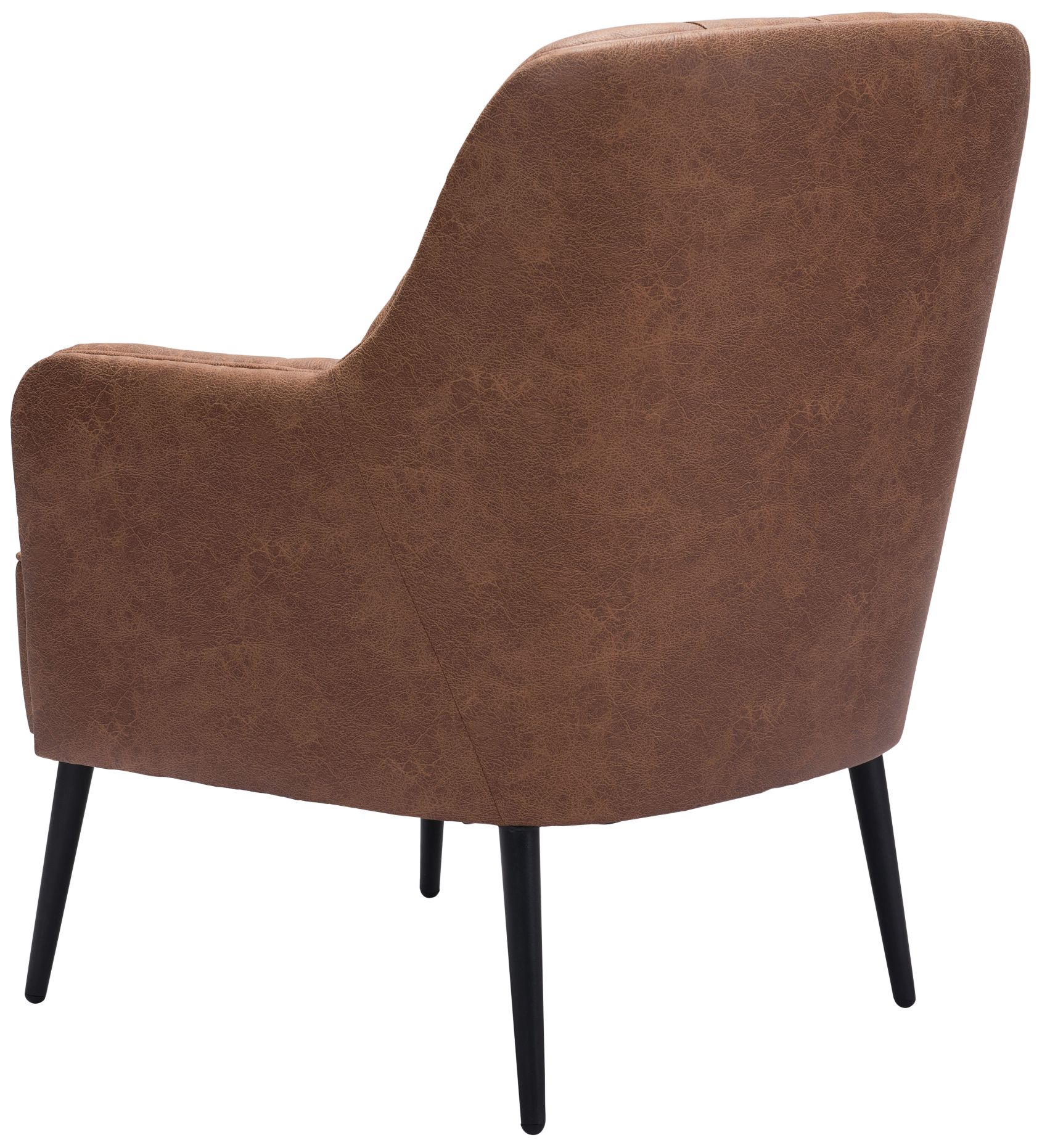 Zuo Tasmania Vintage Brown Fabric Tufted Accent Chair