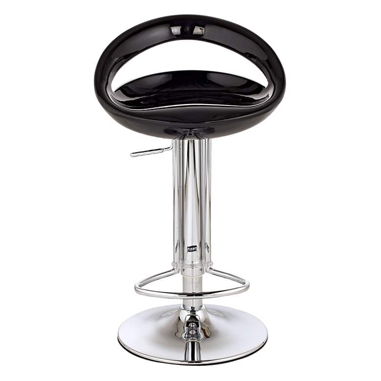 Image 1 Zuo Tickle Black Adjustable Bar Stool or Counter Stool