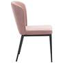 Zuo Tolivere Pink Velvet Dining Chairs Set of 2