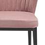 Zuo Tolivere Pink Velvet Dining Chairs Set of 2