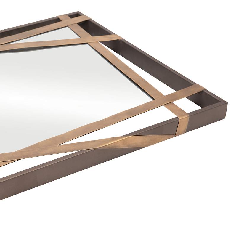 Image 3 Zuo Tolix Black and Gold 19 3/4" x 31 1/2" Wall Mirror more views