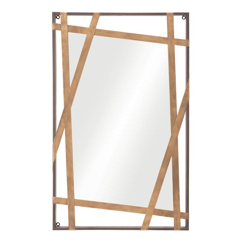 Image 5 Zuo Tolix Black and Gold 19 3/4" x 31 1/2" Wall Mirror more views