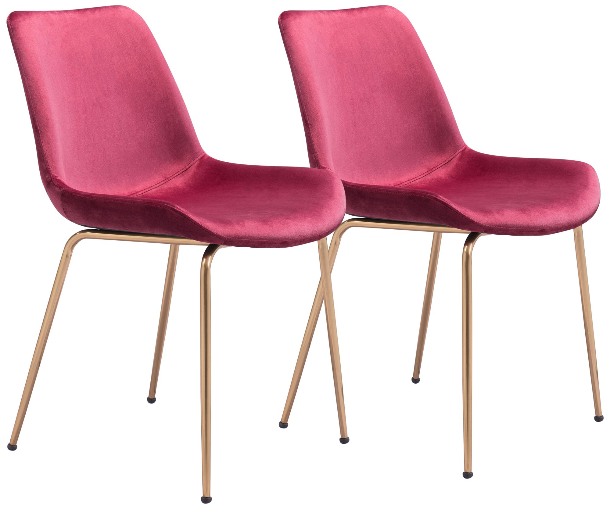 Pink fabric dining online chairs