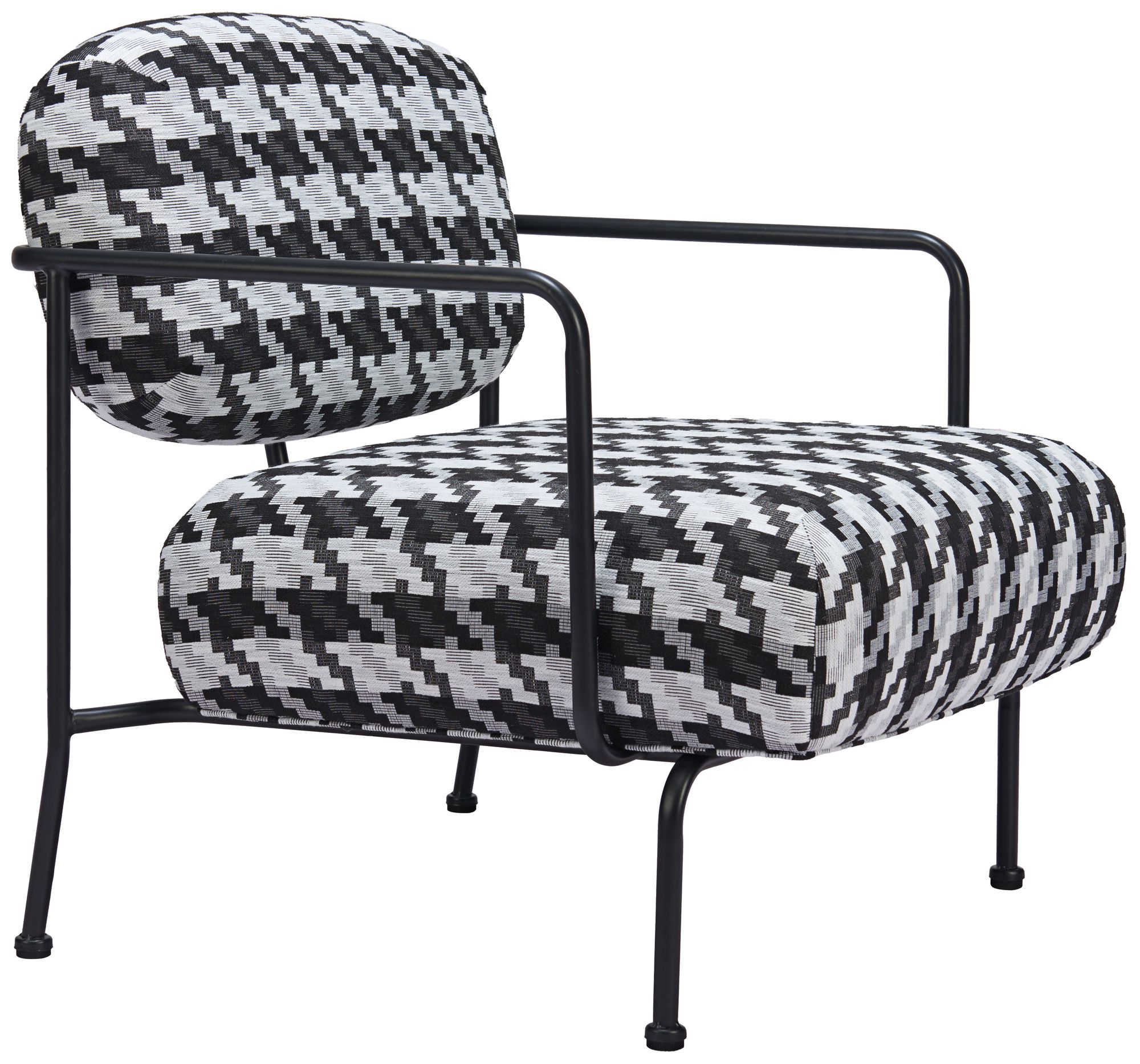 Zuo Ulet Multicolor Textured Polyester Fabric Accent Chair