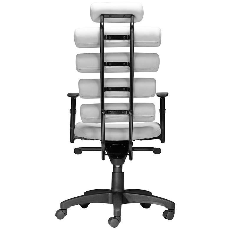 Image 5 Zuo Unico White Leatherette Office Chair more views
