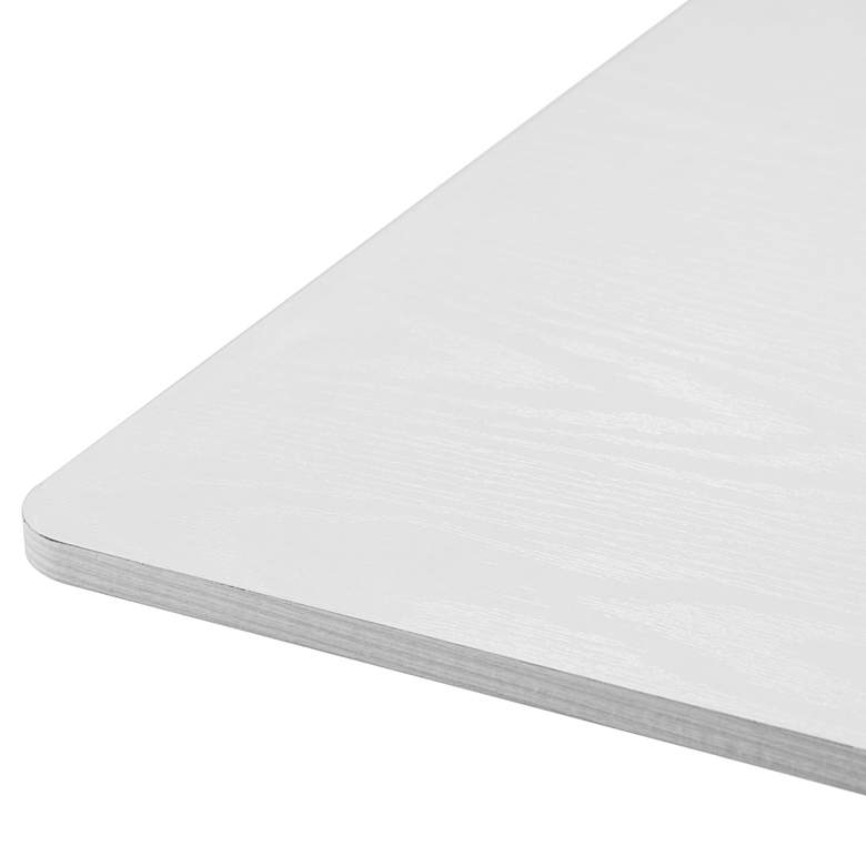 Image 4 Zuo Valleta 23 3/4" Wide White Pedestal Bar Table more views