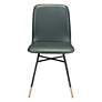 Zuo Var Green Fabric Dining Chairs Set of 2