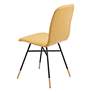 Zuo Var Yellow Fabric Dining Chairs Set of 2