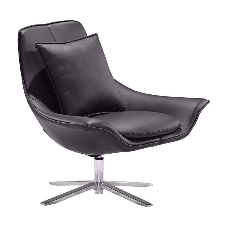 Image 1 Zuo Vital Black Leatherette Leisure Chair