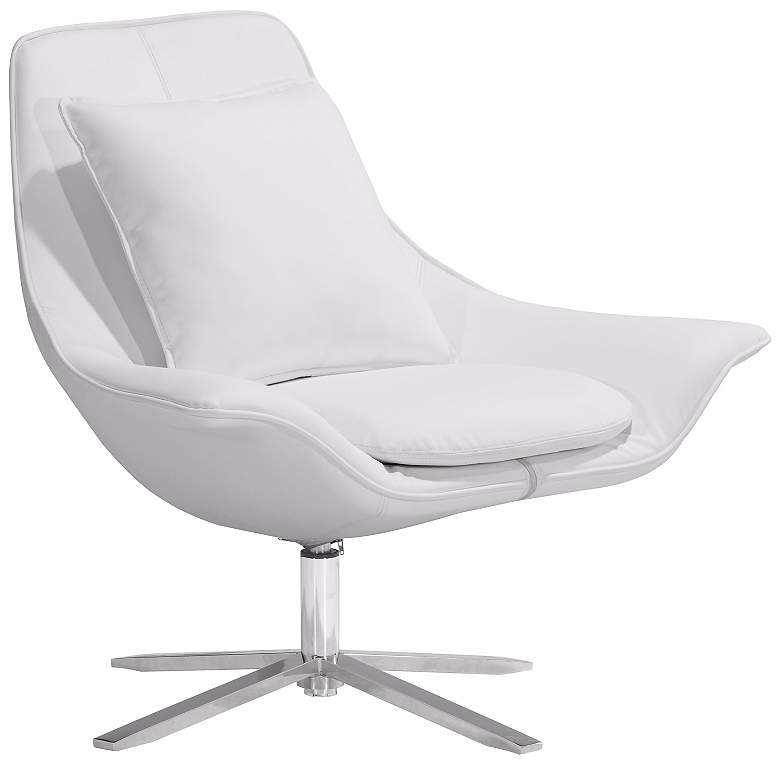 Image 1 Zuo Vital White Leatherette Leisure Chair