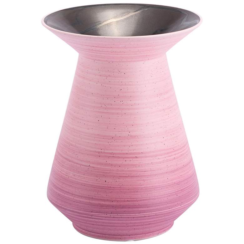 Image 1 Zuo Vivid Pink 10 1/2 inch High Small Ceramic Bottle