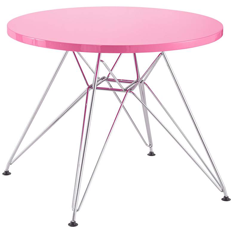 Image 1 Zuo Wacky Baby Pink Childrens Table