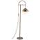 Zuo Waterloo 69" High White and Bronze Globe Floor Lamp