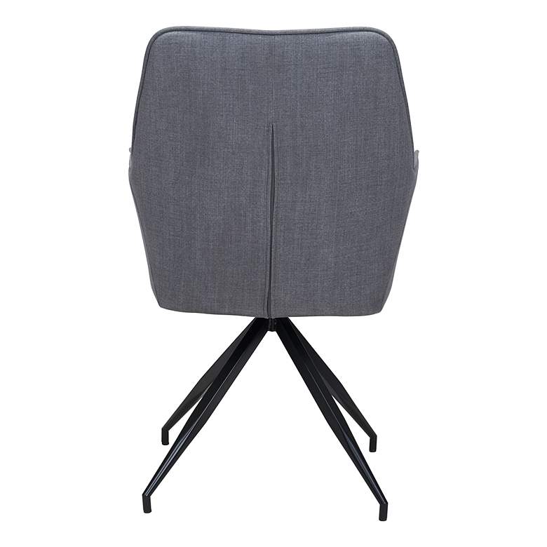 Image 5 Zuo Watkins Gray Fabric Dining Chairs Set of 2 more views