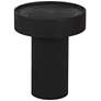 2_Zuo Watson 16" Wide Painted Black Mango Wood Round Side Table