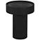 Zuo Watson 16" Wide Painted Black Mango Wood Round Side Table