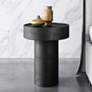 1_Zuo Watson 16" Wide Painted Black Mango Wood Round Side Table