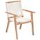Zuo West Port White Wash Wood and White Dining Chair