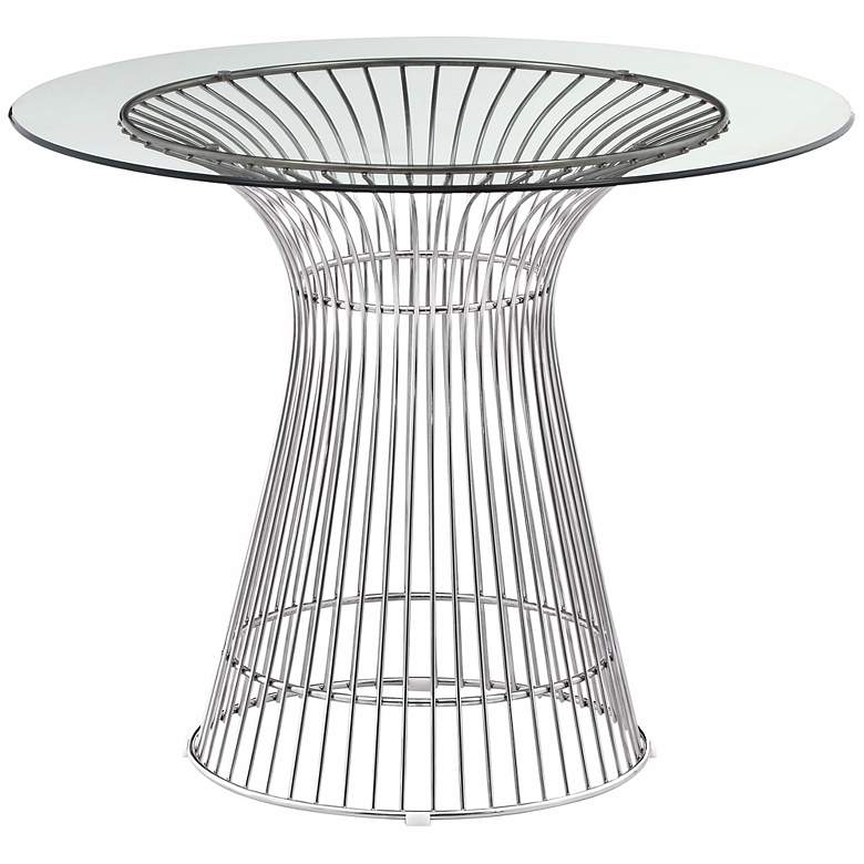 Image 1 Zuo Whitby Glass and Chrome Dining Table