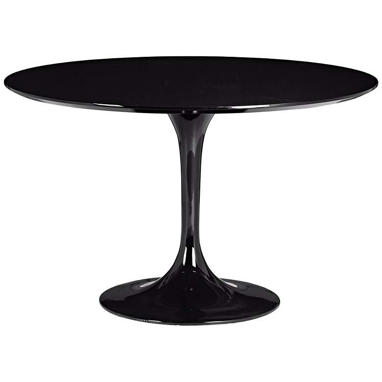 Image 1 Zuo Wilco 47 inch Wide Mid-Century Black Dining Table