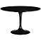 Zuo Wilco 47" Wide Mid-Century Black Dining Table