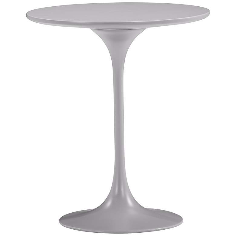 Image 1 Zuo Wilco Glossy Gray Side Table