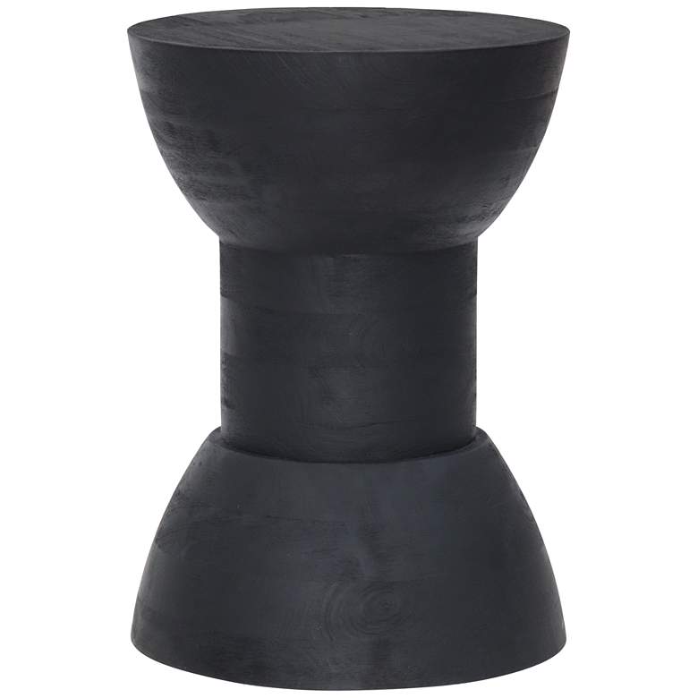 Image 2 Zuo Wisdom 12 3/4 inch Wide Matte Black Stool or Side Table