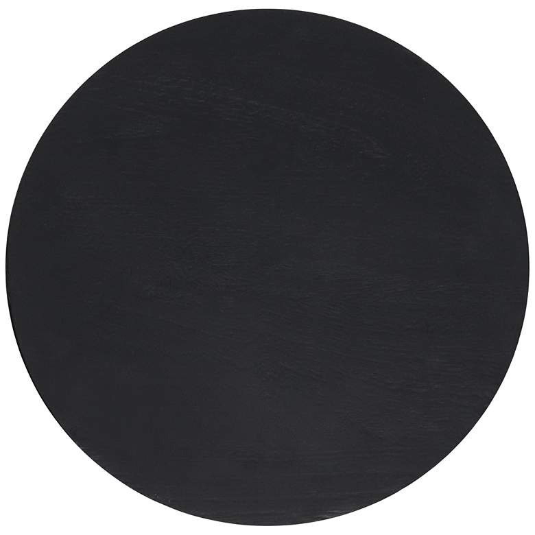 Image 4 Zuo Wisdom 12 3/4" Wide Matte Black Stool or Side Table more views