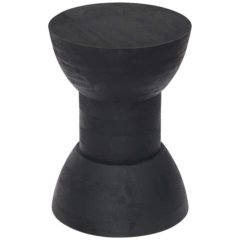 Image 5 Zuo Wisdom 12 3/4" Wide Matte Black Stool or Side Table more views