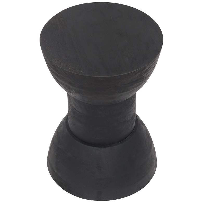 Image 6 Zuo Wisdom 12 3/4" Wide Matte Black Stool or Side Table more views