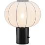 1_Zuo Wisteria 15 3/4" High Modern White Globe Shade Table Lamp