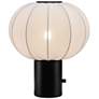 3_Zuo Wisteria 15 3/4" High Modern White Globe Shade Table Lamp more views