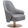 Zuo Withby 28" Wide Gray Fabric Modern Accent Chair