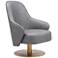 Zuo Withby 28" Wide Gray Fabric Modern Accent Chair