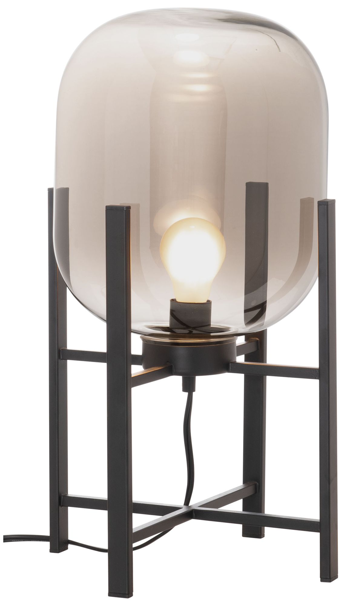 Zuo Wonderwall 20" High Black and Tinted Glass Modern Table Lamp ...