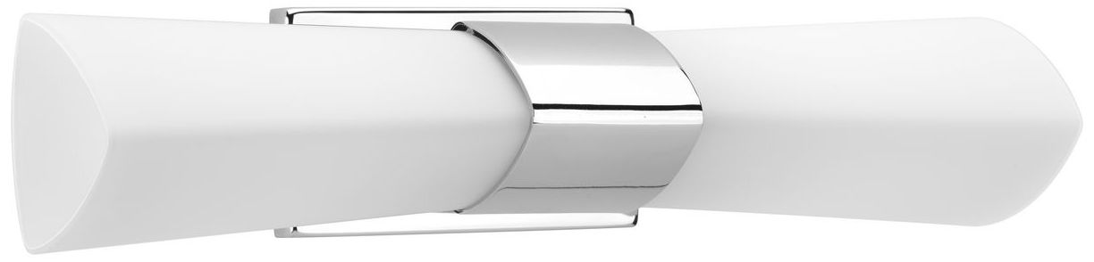 Image 3 Zura Collection Two-Light Polished Chrome Etched Opal Glass Vanity Light more views